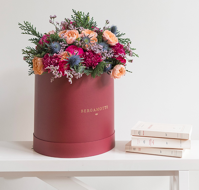 boîtes de Chapeau vides pour fleuristes WONCT Boîtes de Chapeau de Fleur de Fleuriste Rondes Black Bouquet de Poche Boîtes Rondes de Fleur 