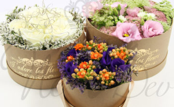 Boîtes pour fleurs, papier kraft Boîtes pour fleurs, papier kraft
