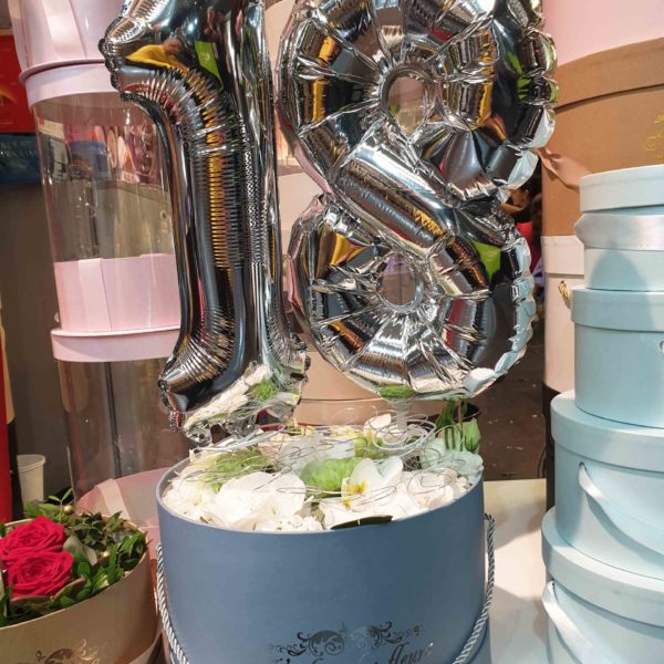 ballon chiffre 1 argent