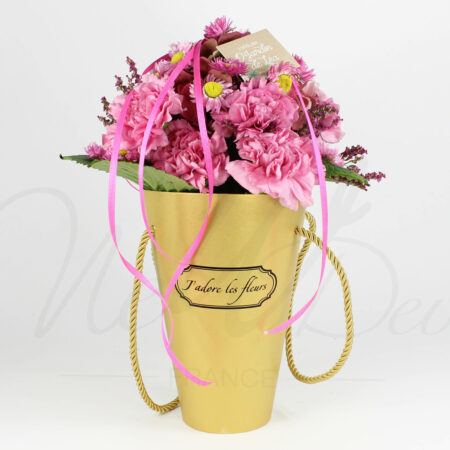 Boîte-cône pour fleurs