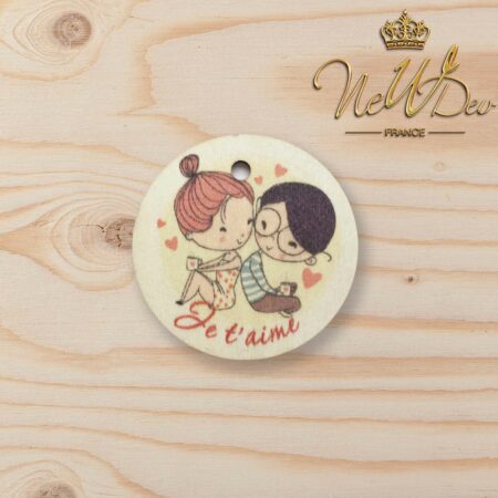 Médaillons en bois pour bouquets de fleurs