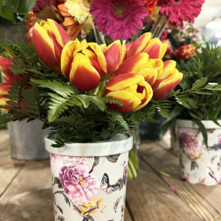 Pot étanche en papier pour fleurs