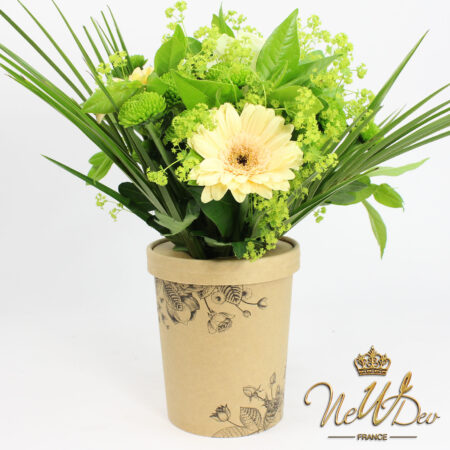 pot étanche en papier pour fleurs