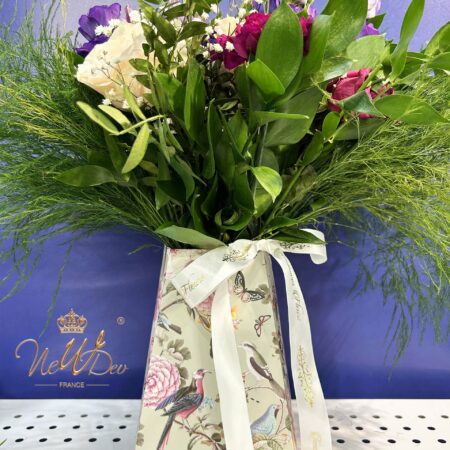 Vase étanche en papier pour fleurs, vert