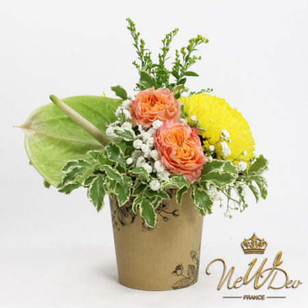 pot étanche en papier pour fleurs