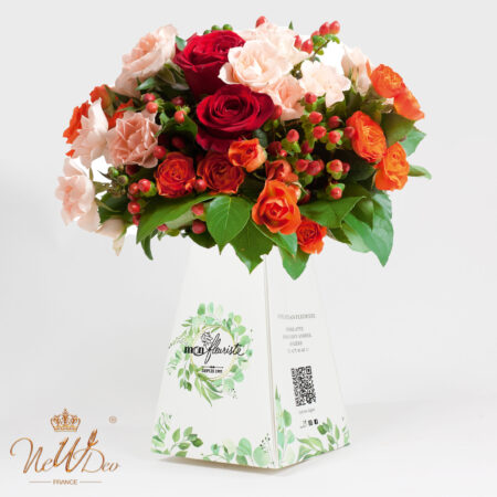Vase étanche en papier pour fleurs, personnalisé