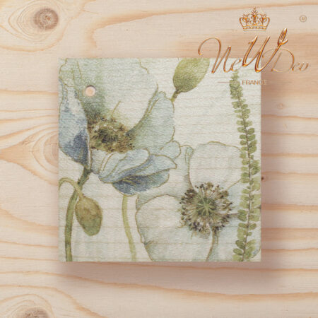 carte message en bois