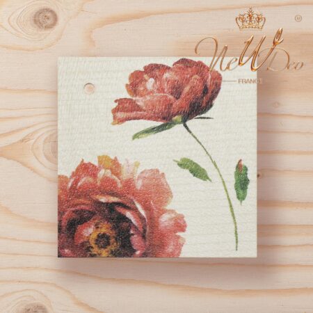 carte message en bois