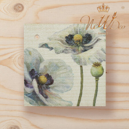 carte message en bois