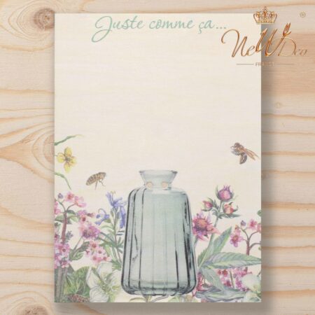 Plaque en bois pour fixer un bouquet de fleurs avec chevalet